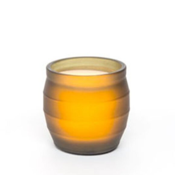 NWT- Candle Impressions Real Wax Flameless LED Glass Jar Candle, Moss Green - Picture 1 of 6